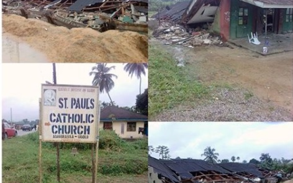 Catholic Church Collapses On Members in Delta